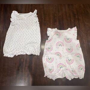 [2] Organic Cotton Bubble Rompers (6-9M)